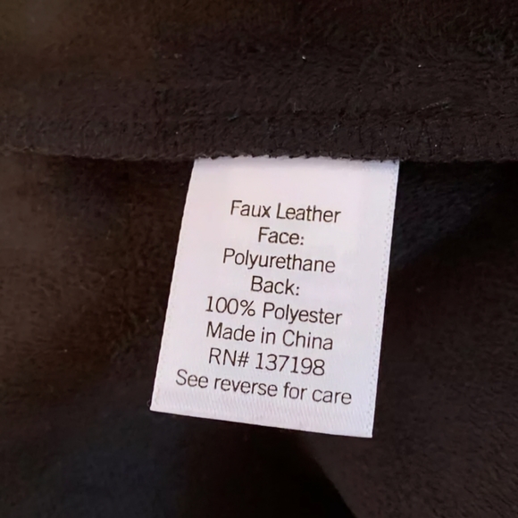 Sonoma x Denise Bidot Vegan Leather Leggings Plus Size 3X Black Pants Faux Moto - Picture 12 of 14